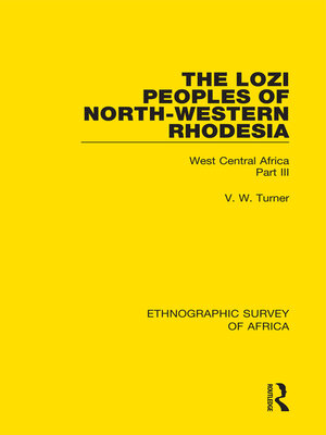 cover image of The Lozi Peoples of North-Western Rhodesia
